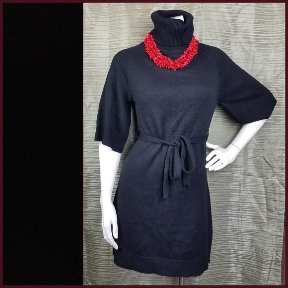 Pure Luck Dresses & Skirts - Turtle Neck Sweater Dress Black by Pure Luck szM